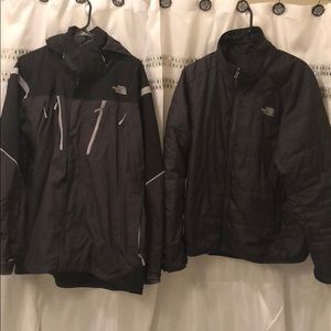 The North Face 2 piece ski snow jacket